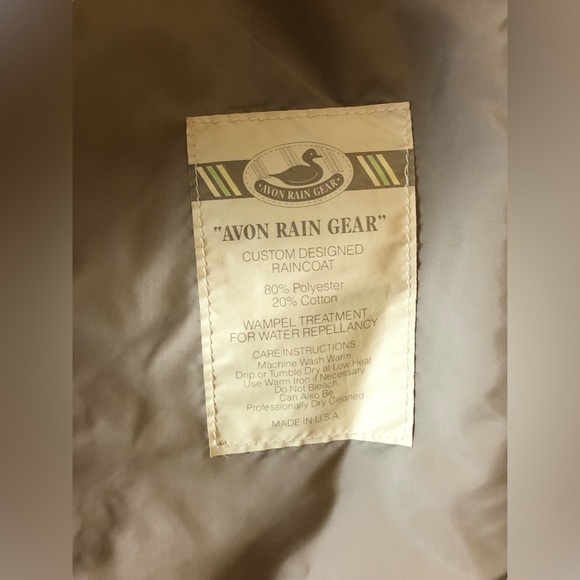 Vintage Beige Trench Rain Coat - Picture 5 of 5